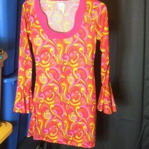 Vibrant Swirl Pattern Dress